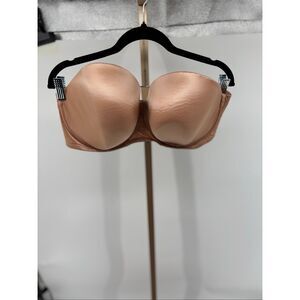 Curvy Kate Smoothie Strapless Moulded Bra Nude Size 42H